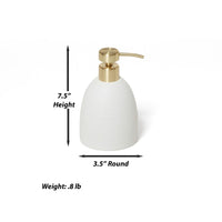 Dubai 4 pc bathroom accessory set (brass trim)