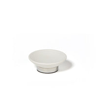 Dubai Ceramic Soap Dish (shiny stainless steel trim)