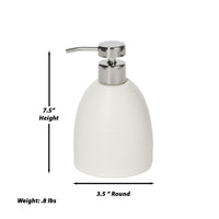 Dubai Ceramic 4 pc bathroom accessory set (shiny stainless steel trim)