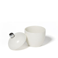 Dubai Ceramic Canister (shiny stainless steel trim)