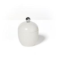 Dubai Ceramic Canister (shiny stainless steel trim)