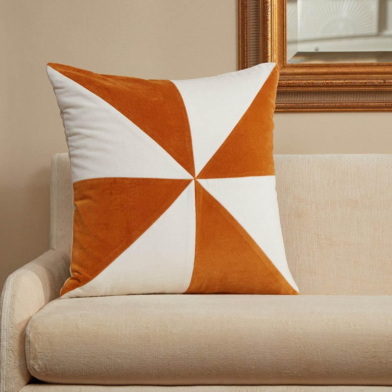 Pinwheel - Gold/Ivory Pillow