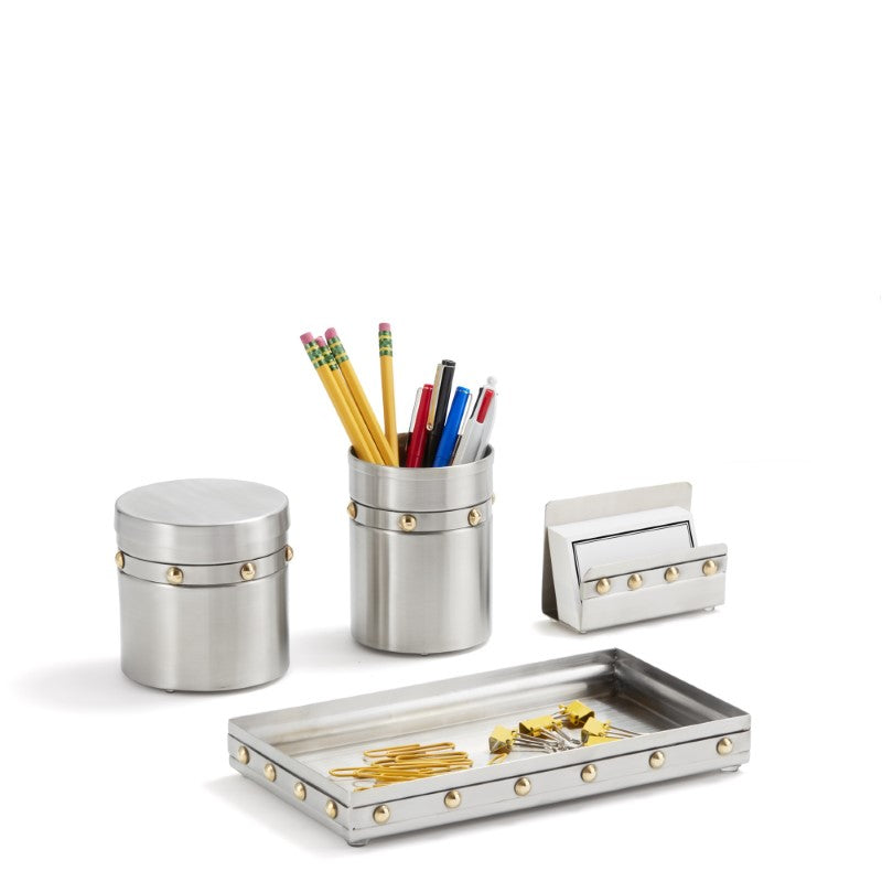Rivets 4-Piece Desk Accessory Set