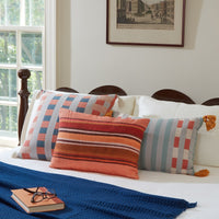 Coral Stripe Pillow