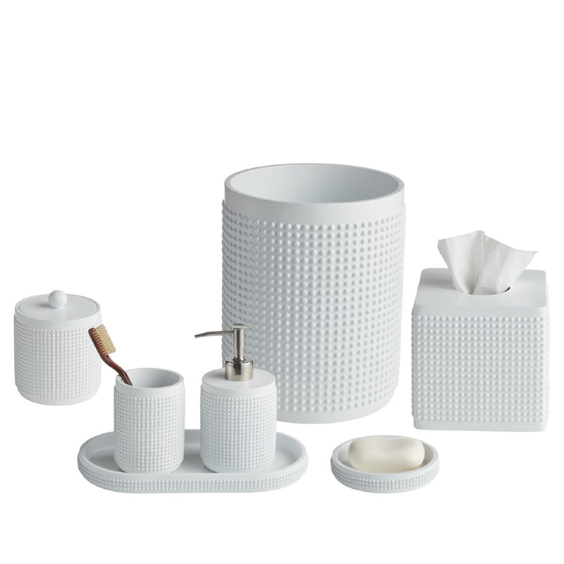 Rattan Ceramic Bath Accessories