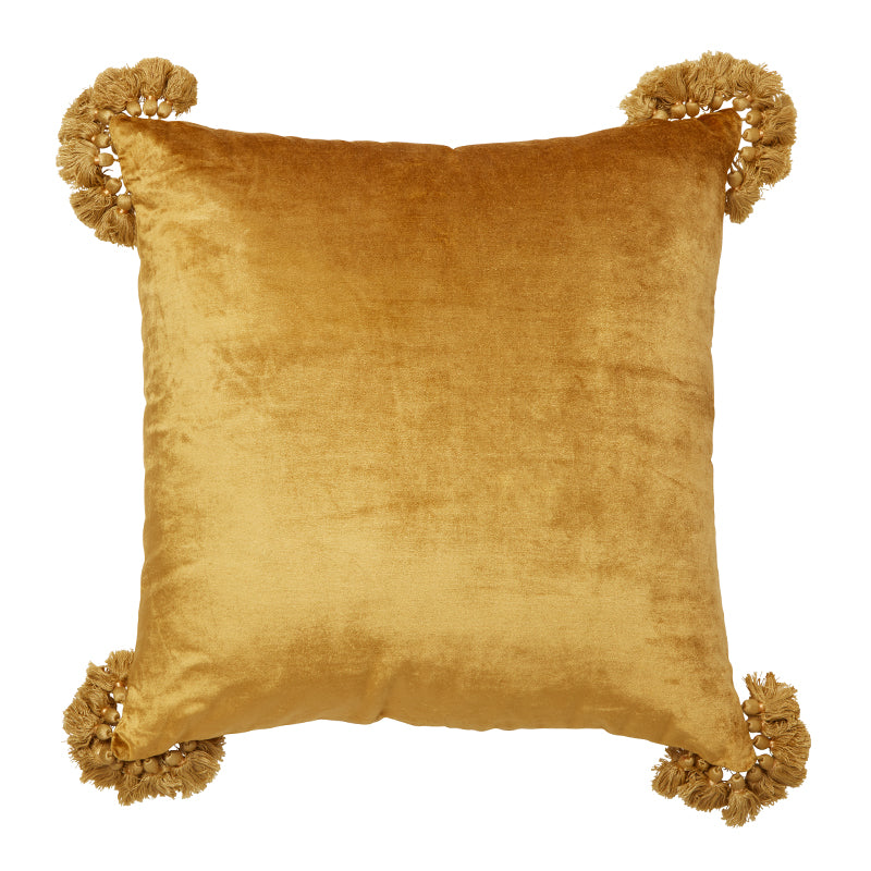 Raj Olive Velvet Pillow
