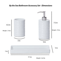 By the Sea 3-Piece Bathroom Accessory Set