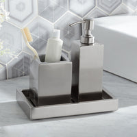 Modern 3-Piece Bathroom Accessory Set