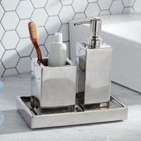 Modern 3-Piece Bathroom Accessory Set