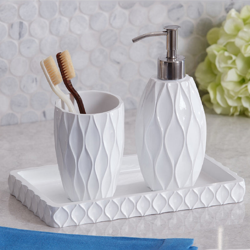 Wave 3-Piece Bathroom Accessory Set