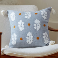 Udaipur Paisley Slate Blue Pillow