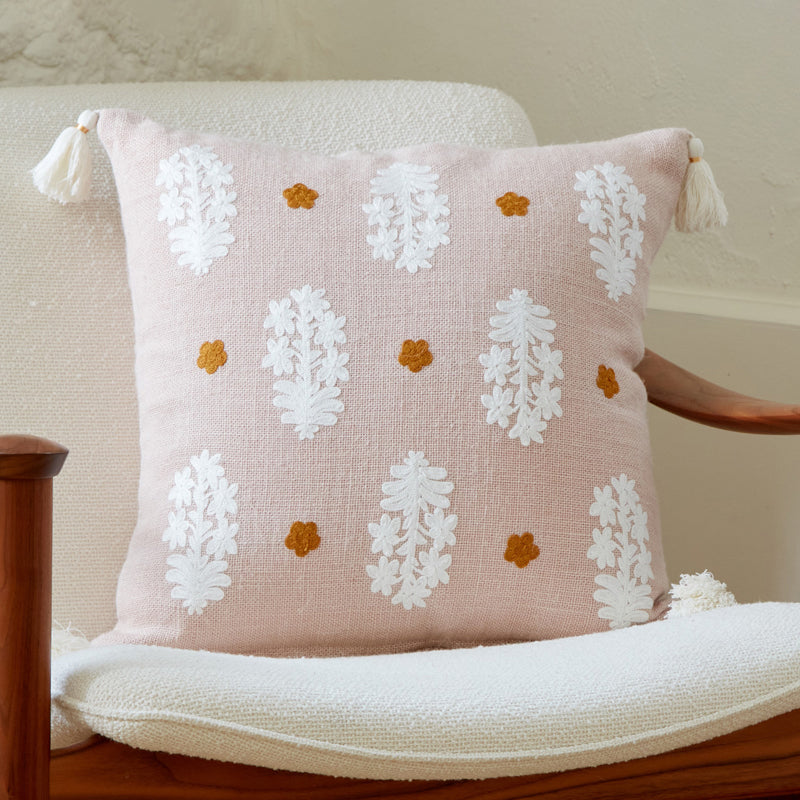 Udaipur Paisley Taupe Pillow