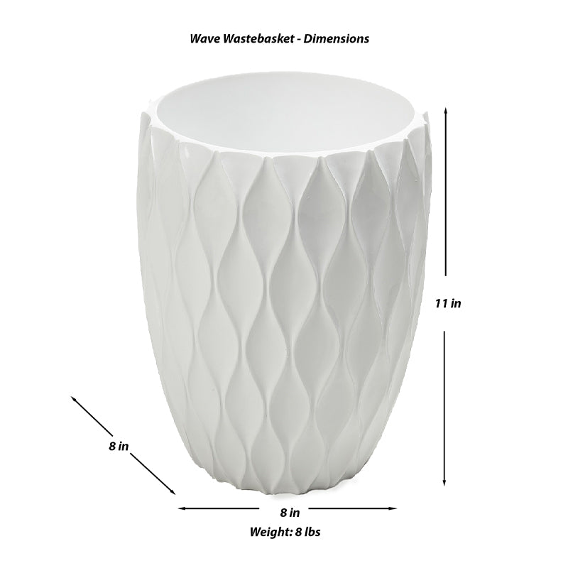 Wave Wastebasket