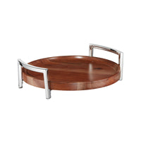 Napa Bar Wood/ss Serving Tray