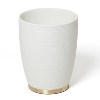 Dubai Wastebasket (brass trim)