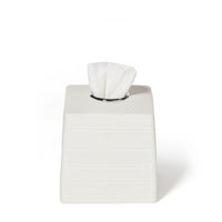 Dubai Ceramic Tissue Cover (shiny stainless steel trim)