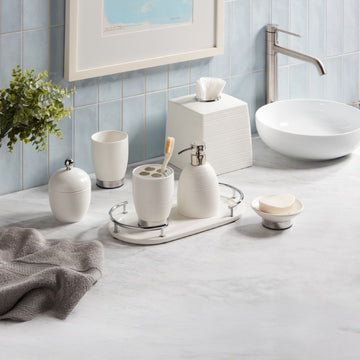 Dubai Ceramic (shiny stainless steel trim)