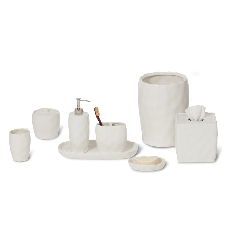 French Impressions 8 pc bathroom accessory set