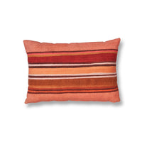 Coral Stripe Pillow