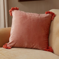 Raj Terracotta Velvet Pillow